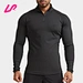 collared shirt with quarter zip